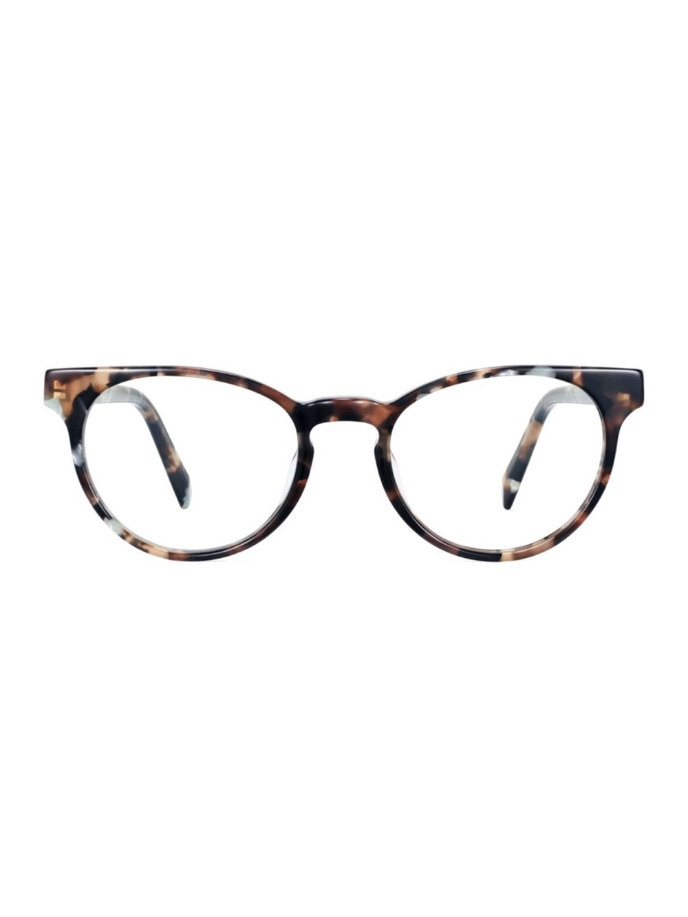 Like New! Warby Parker Leila Smoky Pearl Tortoise Round Eyeglasses 48-18-140